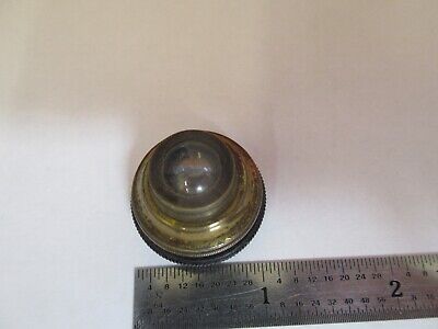 ANTIQUE BRASS UNKNOWN INCOMPLETE OBJECTIVE MICROSCOPE PART AS PICTURED &7B-B-25