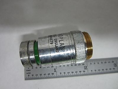 MICROSCOPE OBJECTIVE VICKERS ENGLAND 40X OPTICS BIN#R6-20