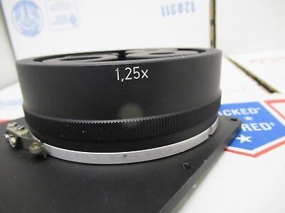 ZEISS AXIOTRON GERMANY MAGNIFICATION CHANGER OPTICS MICROSCOPE PART 4 #FT-3-18