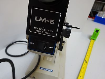 MICROSCOPE LENSOMETER TOPCOM LM-6 DIOPTER LENSES JAPAN OPTICS AS IS #TB-4