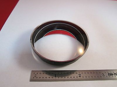 OPTICAL HUGE CONVEX LENS [chipped on edge] LASER OPTICS AS IS BIN #4B-29