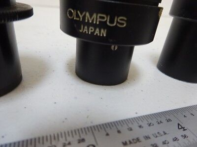 MICROSCOPE PART LOT EYEPIECES OLYMPUS NIKON OPTICS AS IS BIN#N8-H-10