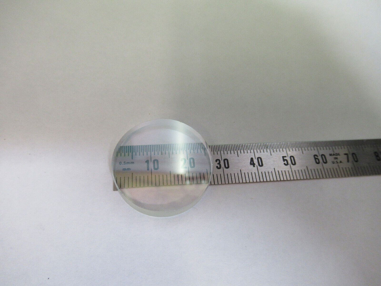 OPTICAL FLAT BK7 GLASS COATED LENS OPTICS AS PICTURED Z5-C-34