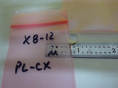 OPTICAL PLANO CONVEX MINI LENS NICE LASER OPTICS AS IS BIN#X8-12