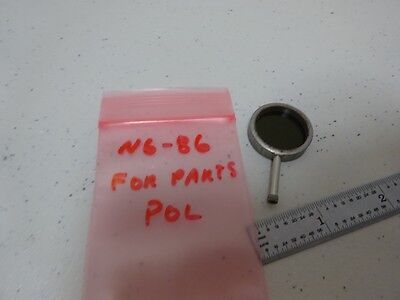 FOR PARTS MICROSCOPE POL POLARIZER SLIDE OPTICS AS IS BIN#N6-86