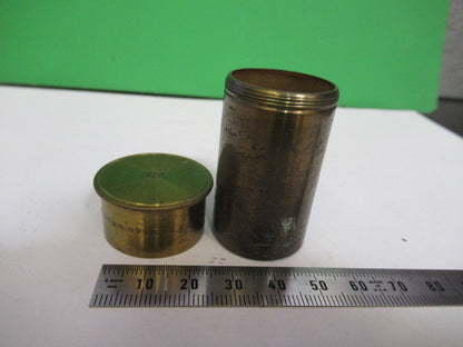 ANTIQUE BRASS BAUSCH LOMB EMPTY CAN OBJECT MICROSCOPE PART AS PICTURED &83-FT-11