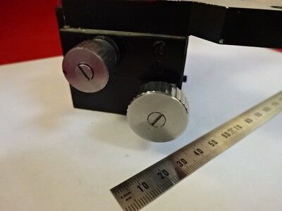 VICKERS ENGLAND PHOTOPLAN  STAGE TABLE HOLDER MICROSCOPE PART AS IS #90-B-54