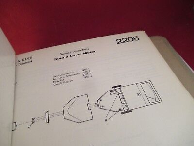 VINTAGE BRUEL KJAER DENMARK SERVICE MANUAL MULTIPLE MODELS AS PICTURED &100-C