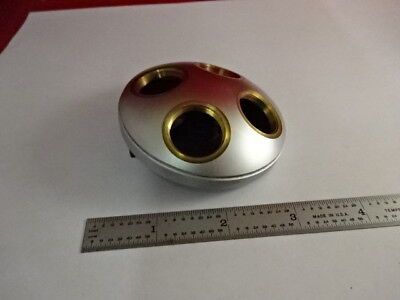 SM-LUX NOSEPIECE BRASS LEITZ GERMANY MICROSCOPE PART AS IS &3-B-29