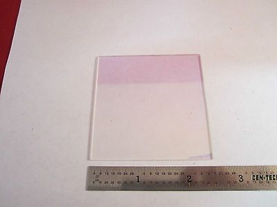 OPTICAL  COATED GLASS FILTER PLATE LASER OPTICS  BIN#5M-14