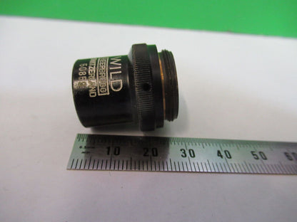 WILD HEERBRUGG  SWISS 4X OBJECTIVE MICROSCOPE PART OPTICS AS PICTURED &Z1-A-222