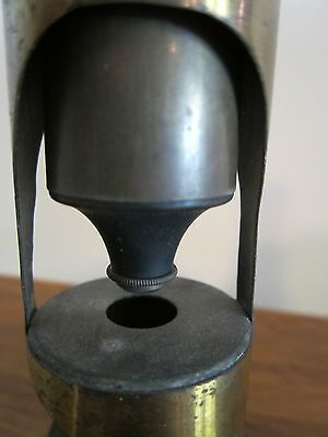 VINTAGE VERY OLD MONOCULAR MICROSCOPE BRASS MANUFACTURER