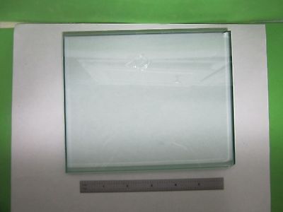 MICROSCOPE PART LARGE GLASS PLATE SPECIMEN TABLE [chips on corners] BIN#S8-01