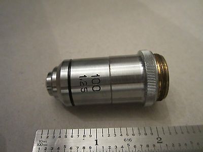 MICROSCOPE PART OPTICS OBJECTIVE 100X LOMO RUSSIA AS IS  BIN#RED