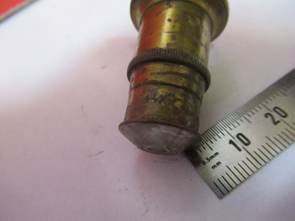 ANTIQUE BRASS SPENCER 44X OBJECTIVE MICROSCOPE PART AS PICTURED &S9-A-60