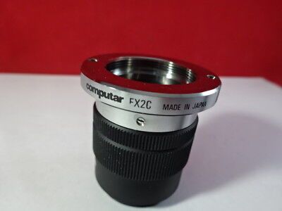 OPTICAL CAMERA ADAPTER COMPUTAR LENS FX2C + 20MM RING PRO OPTICS AS IS &S8-B-18