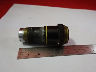 FOR PARTS OBJECTIVE OPTICS MICROSCOPE VINTAGE PART AS IS &92-16