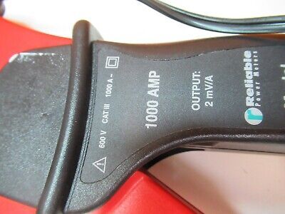 RELIABLE POWER METER 3100 CLAMP 1000 AMPS CURRENT MONITOR AS PICTURED &17-B-12