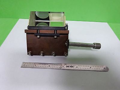 MICROSCOPE LEICA REICHERT POLYVAR PRISM ASSEMBLY SLIDE OPTICS BIN#H7-A-02