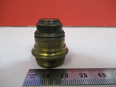 ANTIQUE BRASS JR DANCER OBJECTIVE MICROSCOPE PART LONDON AS PICTURED &87-FT-50