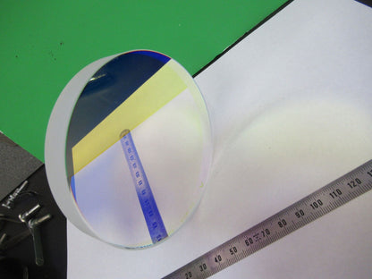 OPTICAL FLAT FUSED SILICA COATED LASER OPTICS AS PICTURED &R7-B-08x