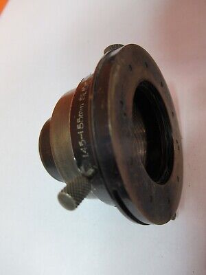 FOR PARTS ANTIQUE BRASS BAUSCH LOMB CONDENSER MICROSCOPE AS PICTURED &7B-B-04