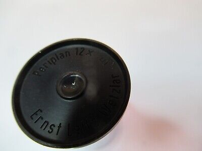 ERNST LEITZ GERMANY 12X EYEPIECE OPTICS MICROSCOPE PART AS PICTURED &Q6-A-93