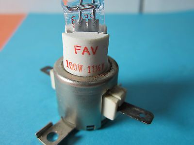 MICROSCOPE LAMP SYLVANIA 100W 11.5V TYPE S-8 ILLUMINATOR OPTICS BIN#B9-23