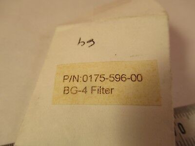 OPTICAL GLASS FILTER BG-4 LASER OPTICS AS PICTURED &66-A-99