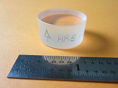 OPTICAL LASER LENS 1" DIAMETER 1/2" THICK COATED MIL SPEC LASER OPTICS BIN#9-78