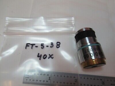 AMSCOPE OBJECTIVE 40X MICROSCOPE PART OPTICS AS PICTURED &FT-5-38