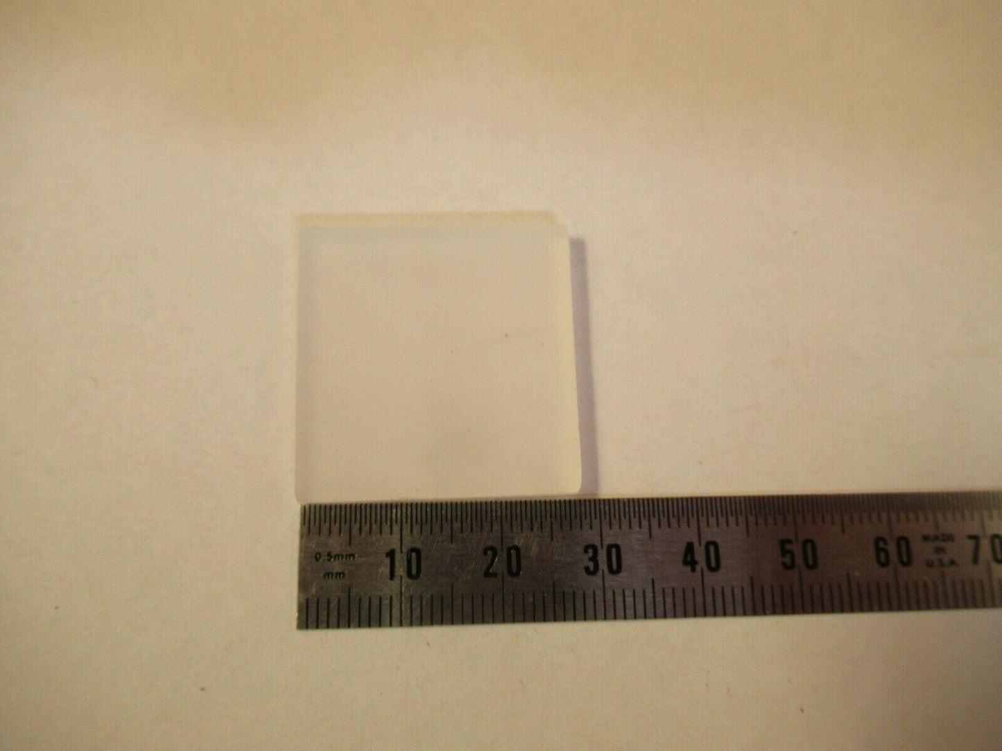 OPTICAL SQUARE PLATE FROSTED GLASS OPTICS AS PICTURED &FT-4-45B