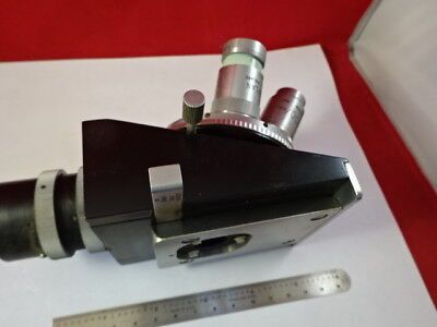 VICKERS UK MICROPLAN NOSEPIECE + OBJECTIVES OPTICS MICROSCOPE PART AS IS #93-28