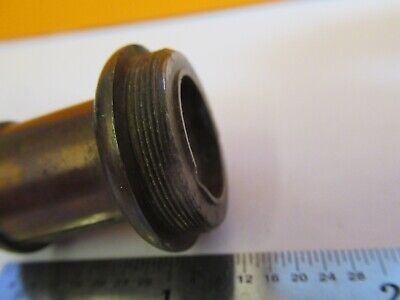 ANTIQUE BRASS UNKNOWN MAKER OBJECTIVE MICROSCOPE PART AS PICTURED &7B-B-30