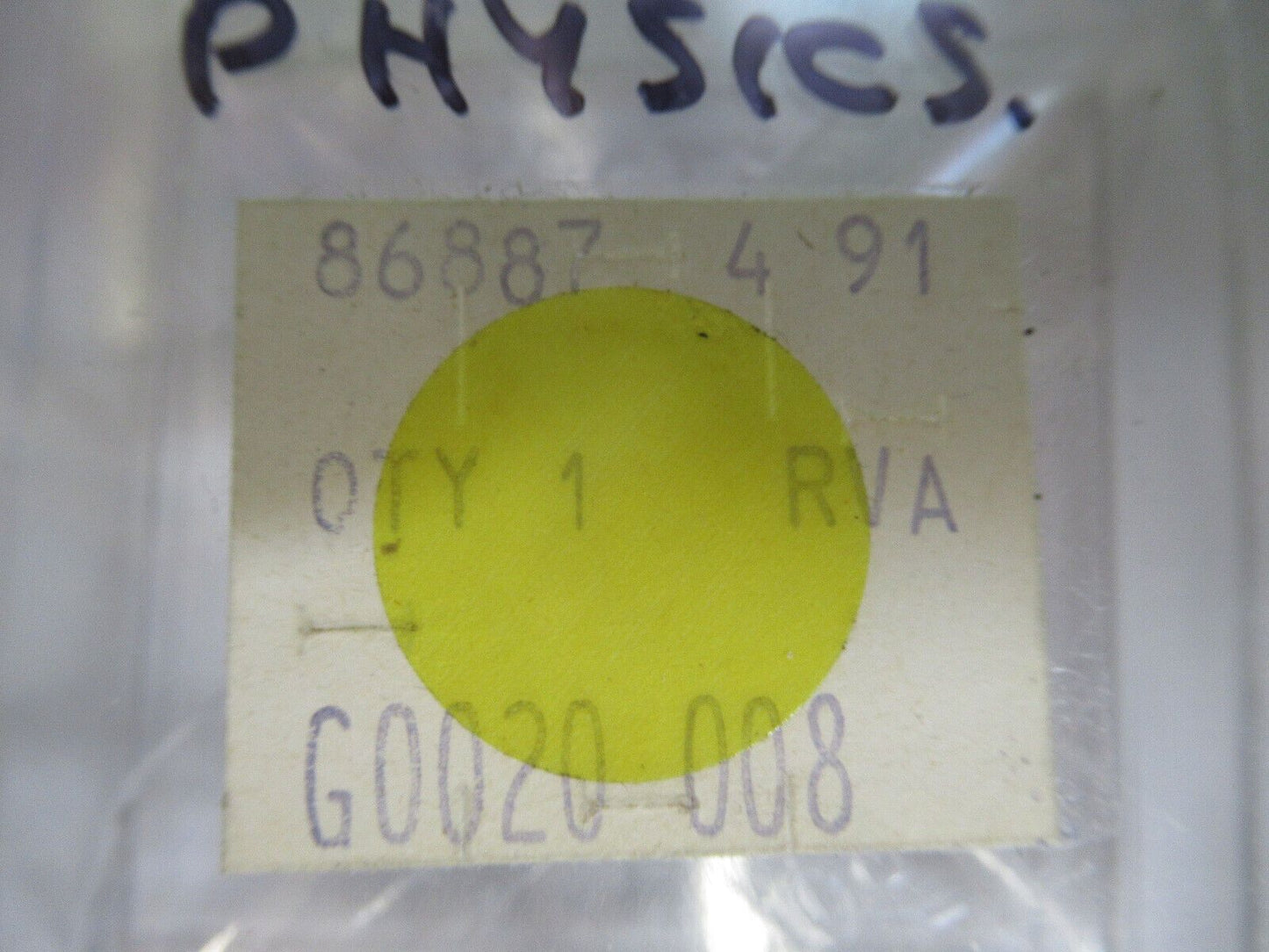 OPTICAL SPECTRA PHYSICS G0020-008 LENS OPTICS AS PICTURED &H3-A-93