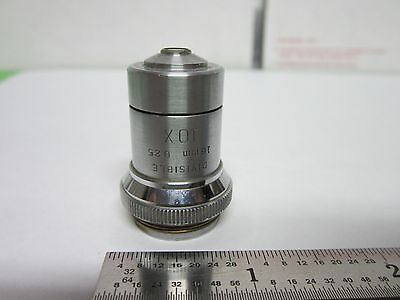 OPTICAL MICROSCOPE OBJECTIVE BAUSCH LOMB 10X OPTICS BIN#3K-P-18