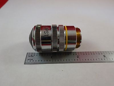 MICROSCOPE PART OBJECTIVE PST 10X DARK PHASE OPTICS AS IS BIN#R2-C-15