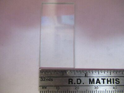 OPTICAL BK7 GLASS RECTANGULAR PLATE OPTICS AS PICTURED &13-FT-24