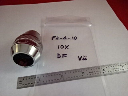 MICROSCOPE PART OBJECTIVE LEITZ GERMANY ERGOLUX 10X INFINI OPTICS AS IS #F2-A-10