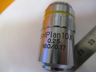 MEIJI JAPAN 10X /160 OBJECTIVE LENS OPTICS MICROSCOPE PART AS PICTURED 4B-FT-37