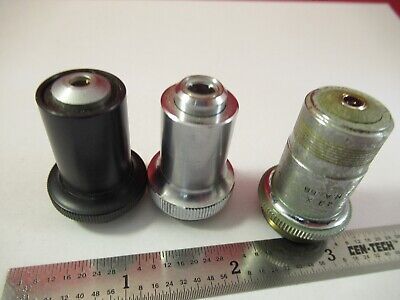 LOT ASSORTED OBJECTIVES MICROSCOPE PART OPTICS AS PICTURED &1E-B-16