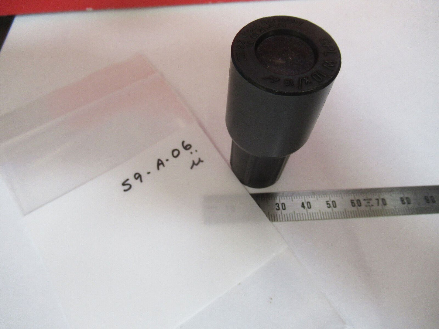 CARL ZEISS OCULAR CPL 10X EYEPIECE OPTICS MICROSCOPE PART AS PICTURED &S9-A-06