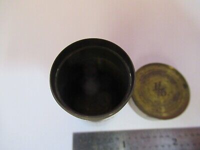 ANTIQUE BRASS HENRY CROUCH LONDON EMPTY OBJECTIVE CANISTER AS PICTURED &Q1-A-09