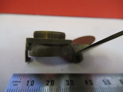 ANTIQUE BAUSCH LOMB NOSEPIECE CAPS MICROSCOPE PART AS PICTURED &8Z-A-78