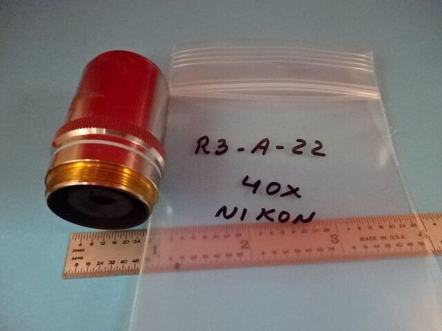 NIKON JAPAN BD OBJECTIVE 40X 210/0 MICROSCOPE PART OPTICS &R3-A-22