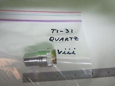 MICROSCOPE OBJECTIVE LEITZ QUARZGL H20 GERMANY INFINITY OPTICS AS IS BIN#T1-31