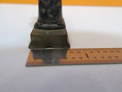 ANTIQUE BRASS STEREO OBJECTIVES OPTICS MICROSCOPE PART AS PICTURED &7B-B-81