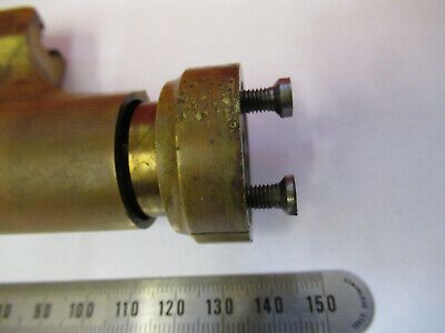 ANTIQUE BAUSCH LOMB STAGE BRASS SUPPORT MICROSCOPE PART AS PICTURED &8Z-A-72