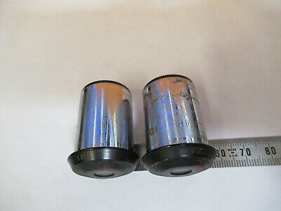 PAIR 10X BAUSCH LOMB EYEPIECE OCULAR MICROSCOPE PART AS PICTURED &P2-A-128