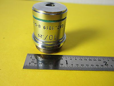 MICROSCOPE OPTICAL PART OBJECTIVE AO 10X PLAN ACHRO AMERICAN OPTICS BIN#D1-24